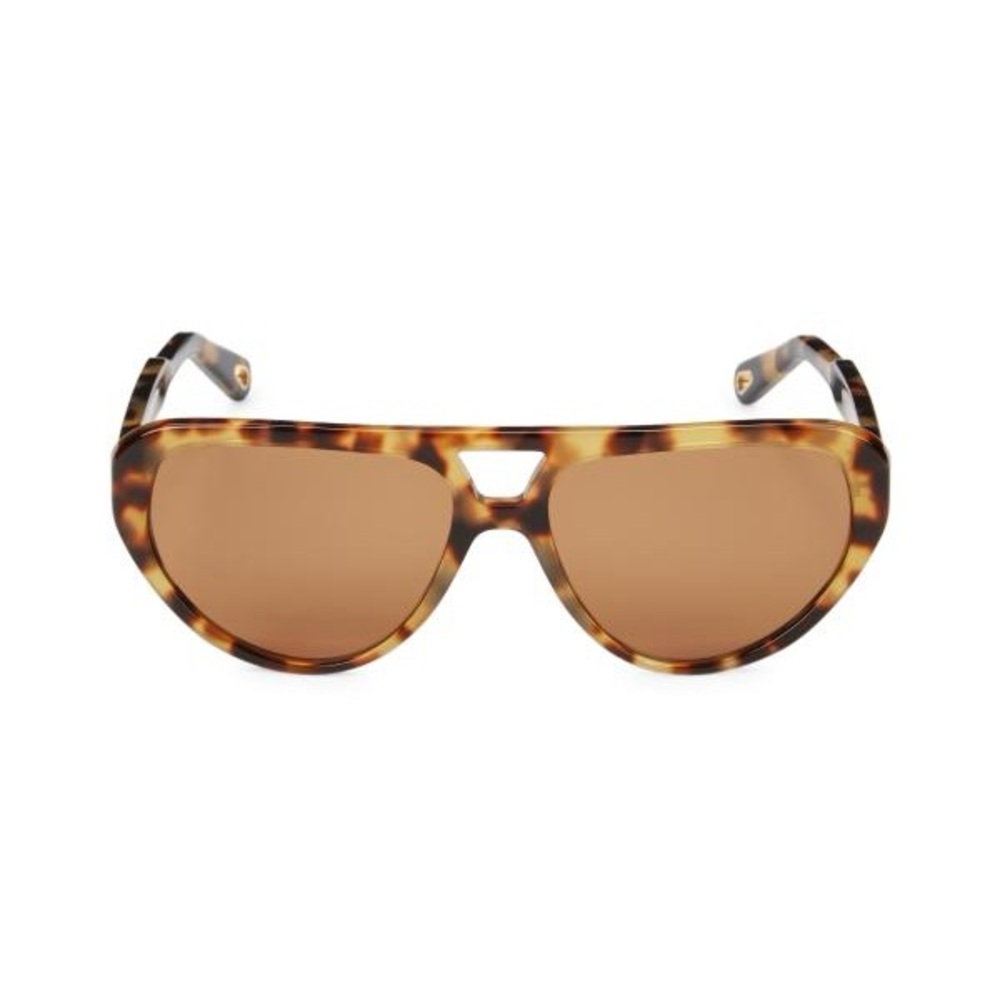 Chloe Tortoise Shell Aviator Sunglasses